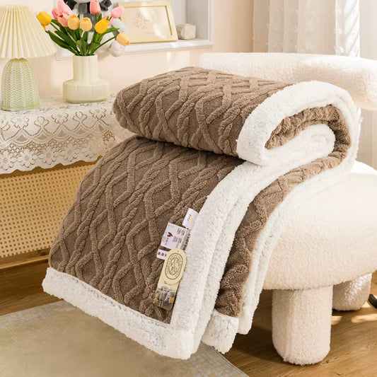 Dicke weiche Sherpa-Decke (Wendbar)