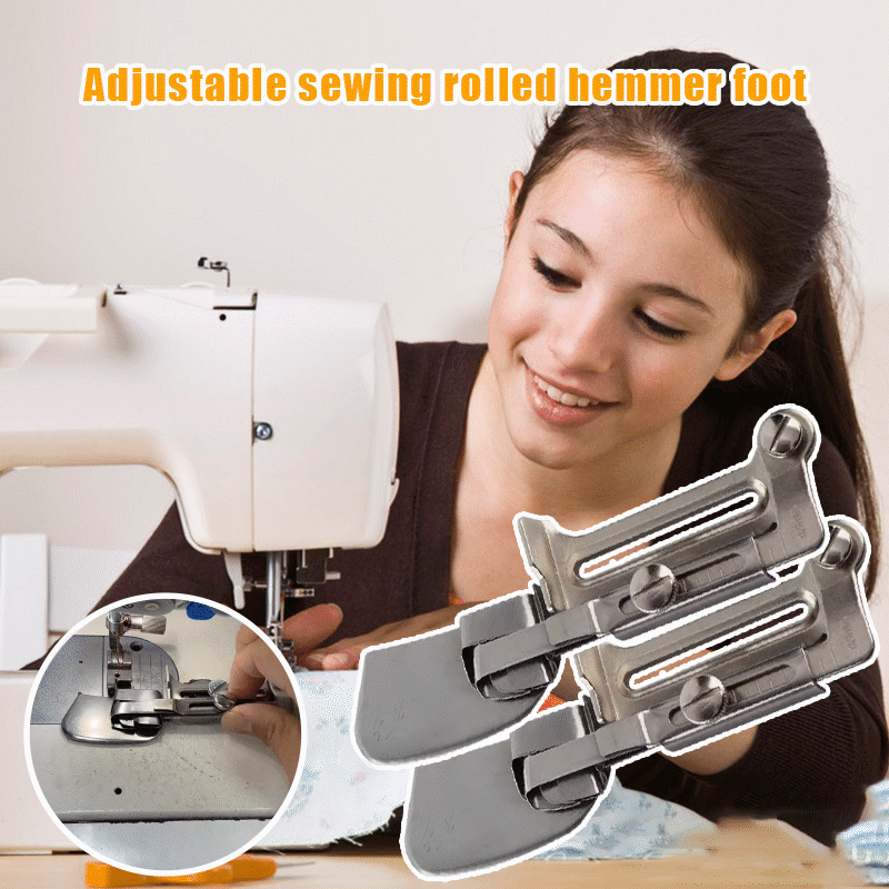 SwiftStitch Justerbar Rullefaldsfod – Perfekte Kante, Nemt