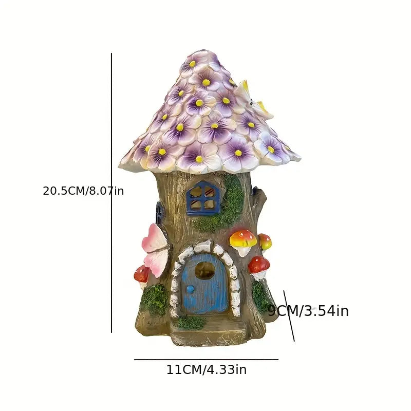 SolarFlair - Solarbetriebene Nachtlampe für Blumenhäuser