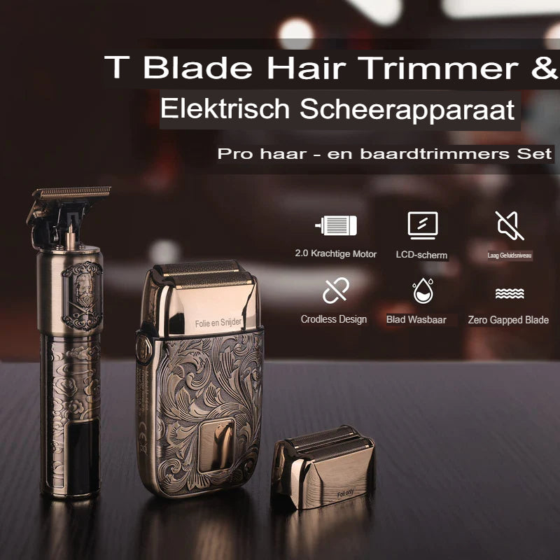 SharpTrim Pro - Elektrisches Rasier-Set