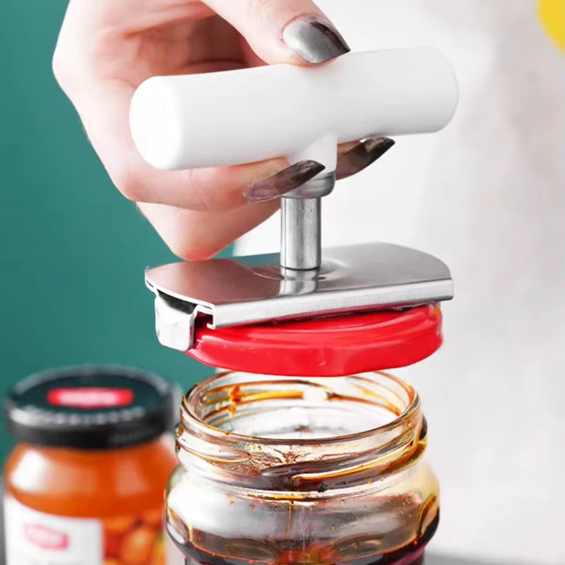 Verstellbarer ergonomischer Glasöffner aus Edelstahl