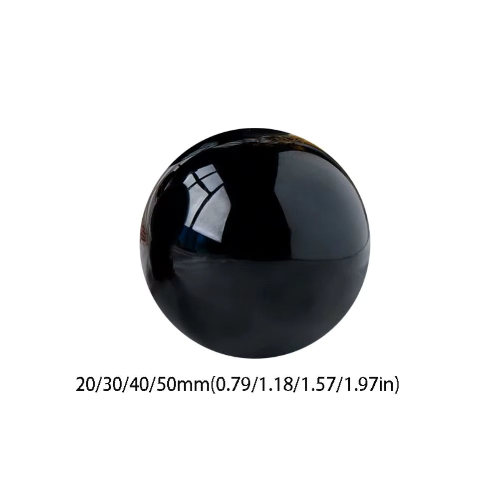 Natürlich polierte schwarze Obsidian-Kugel (40 mm)