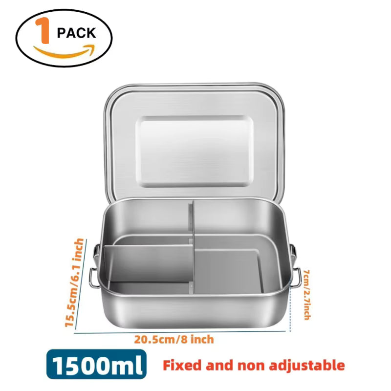 Luftdichte BPA-freie Bento-Lunchbox aus rostfreiem 304er Edelstahl