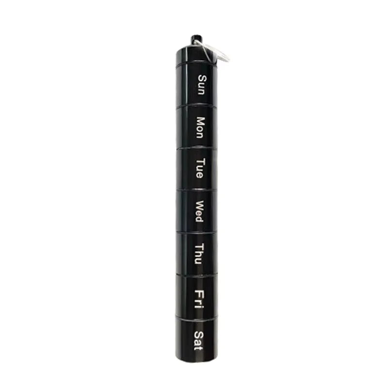 Wasserdichter Pillen-Organizer aus Aluminiumlegierung (7 Tage)
