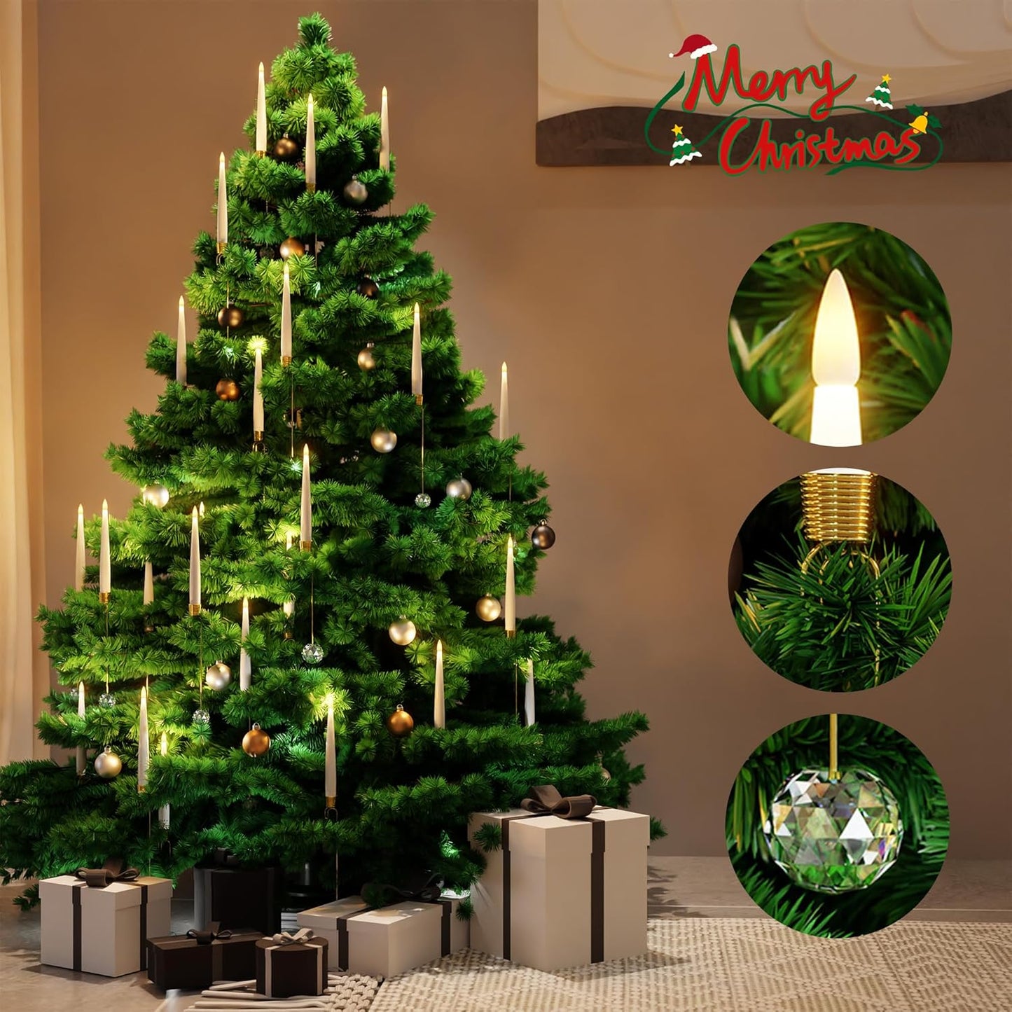 LumiFrost LED Weihnachtslichter — Warmes magisches Leuchten