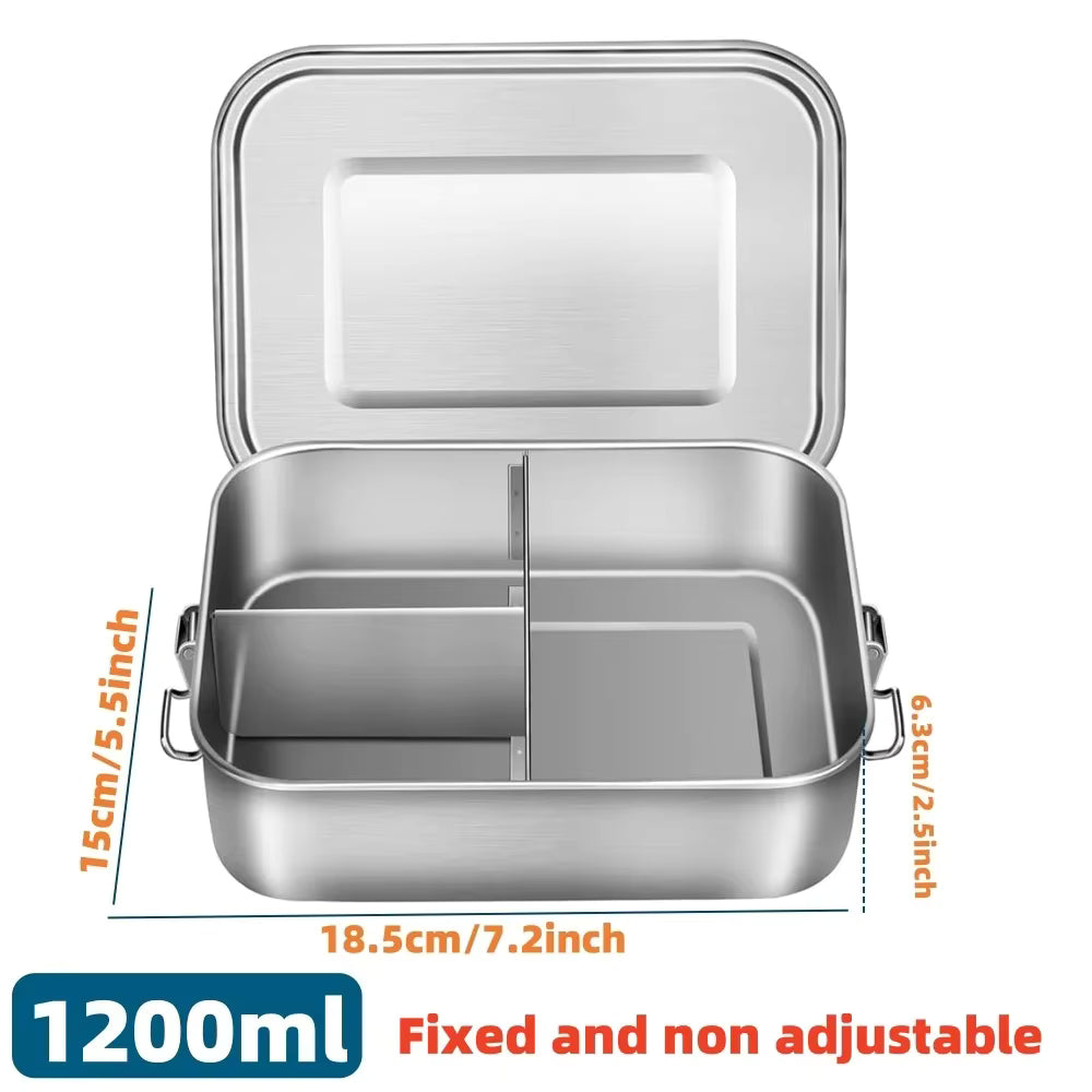 Luftdichte und auslaufsichere Bento-Box aus Edelstahl