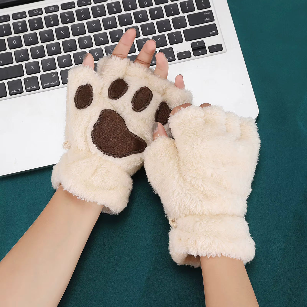 Bequeme weiche fingerlose Pfotenhandschuhe