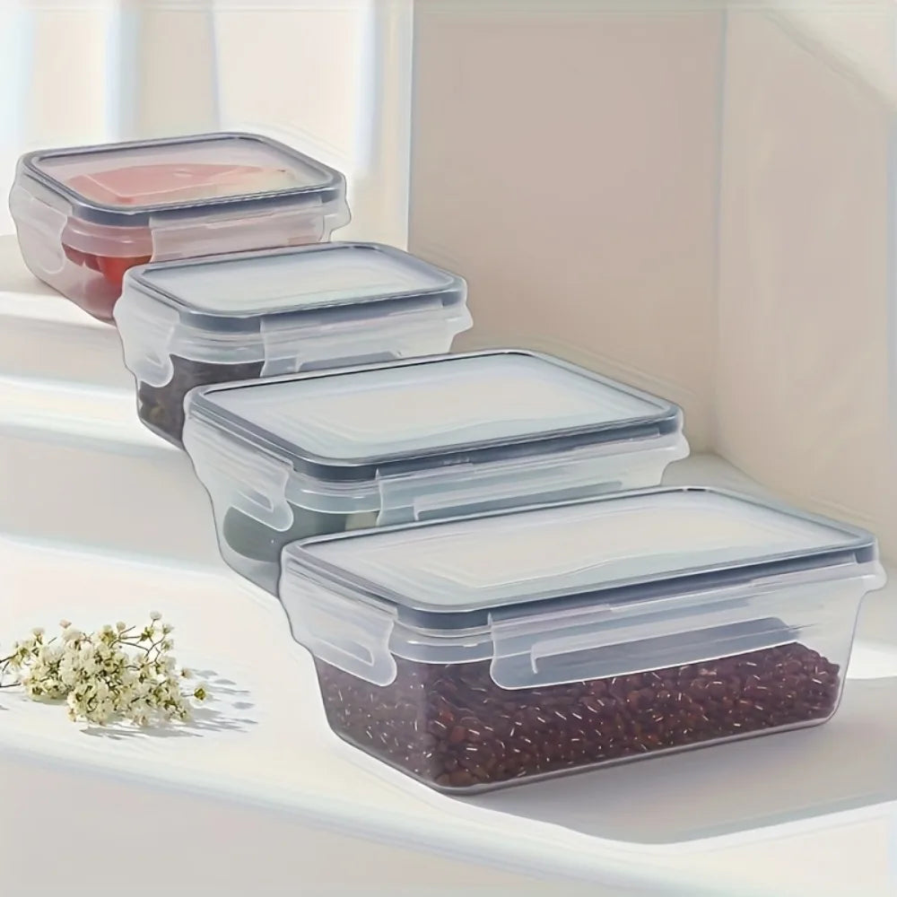 Lufttætte låsbare og BPA-frie madopbevaringsbeholdere (8 dele)