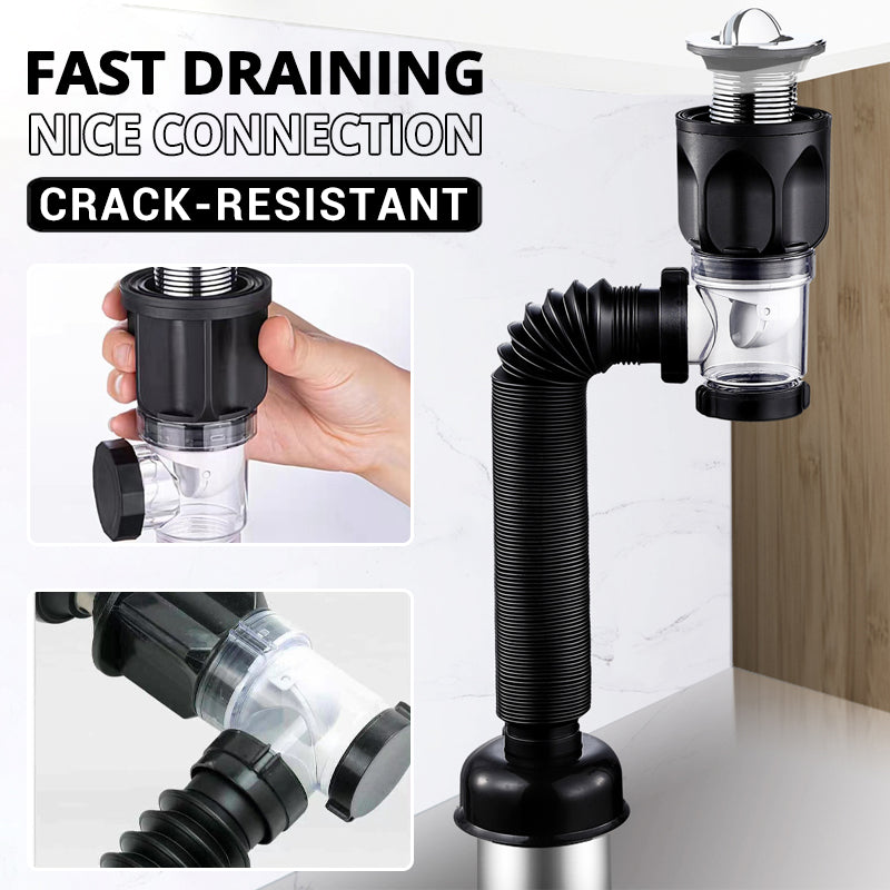 FlexSeal Pro Afløbsrør — Frisk, Lækagefri Ro