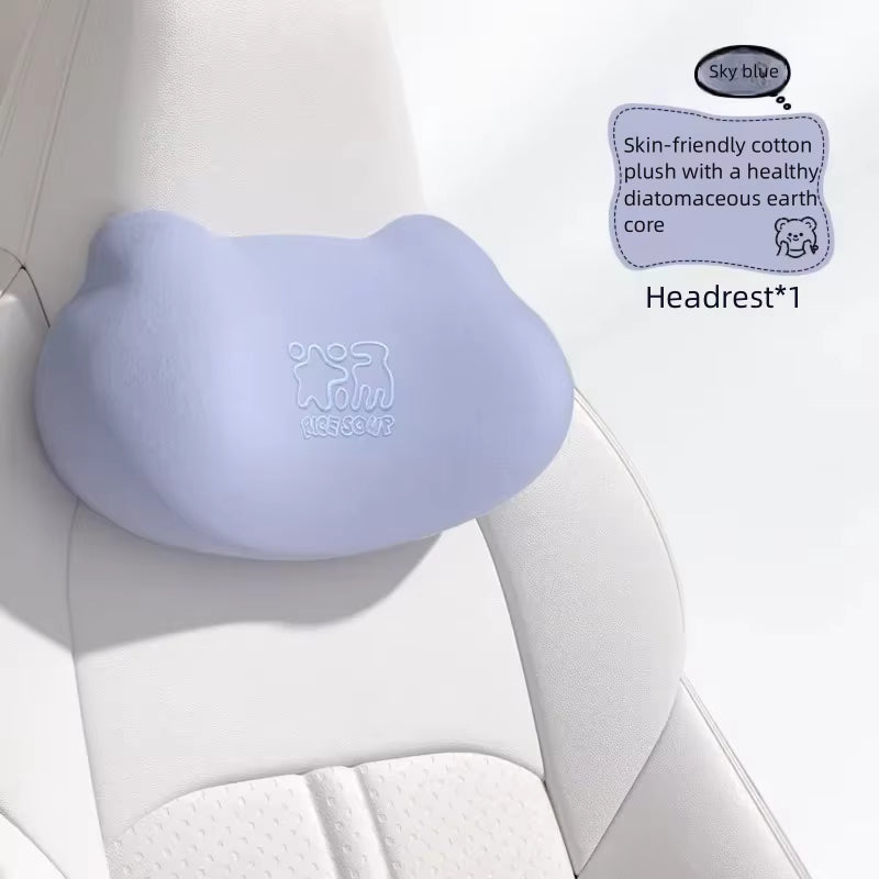 Ergonomisches, atmungsaktives Bezug-Set aus Memory-Schaum für Lenden- und Nackenkissen