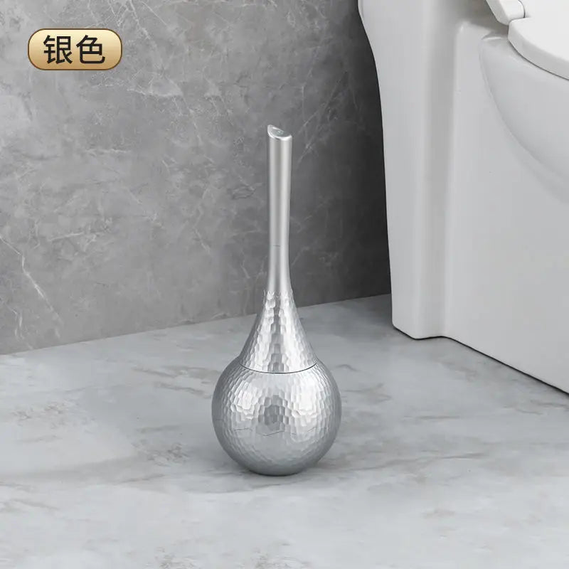 Austauschbare weiche Nylon-Toilettenbürste mit langem Griff (mit Halterung)