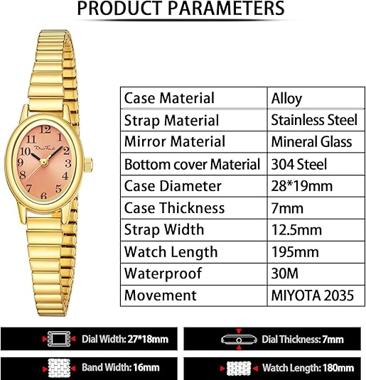 Catalina - Elegante Damenuhr | Stilvolle Mini-Uhr mit Edelstahlarmband