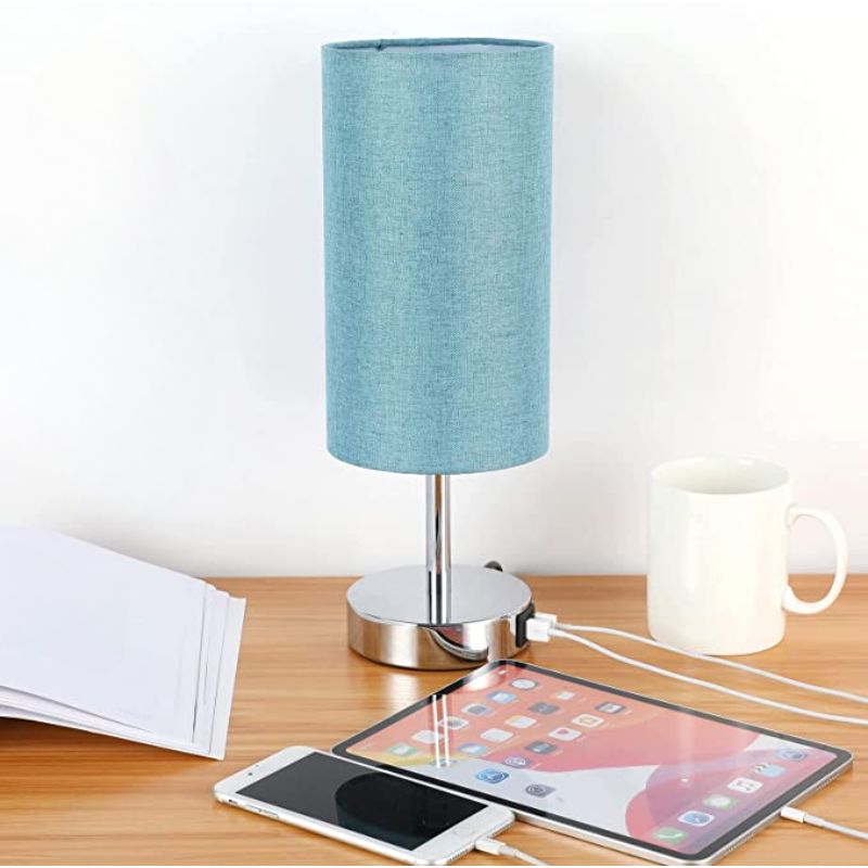LuminaTouch - Dimmbare Touch-Tischlampe mit USB-Ladeports