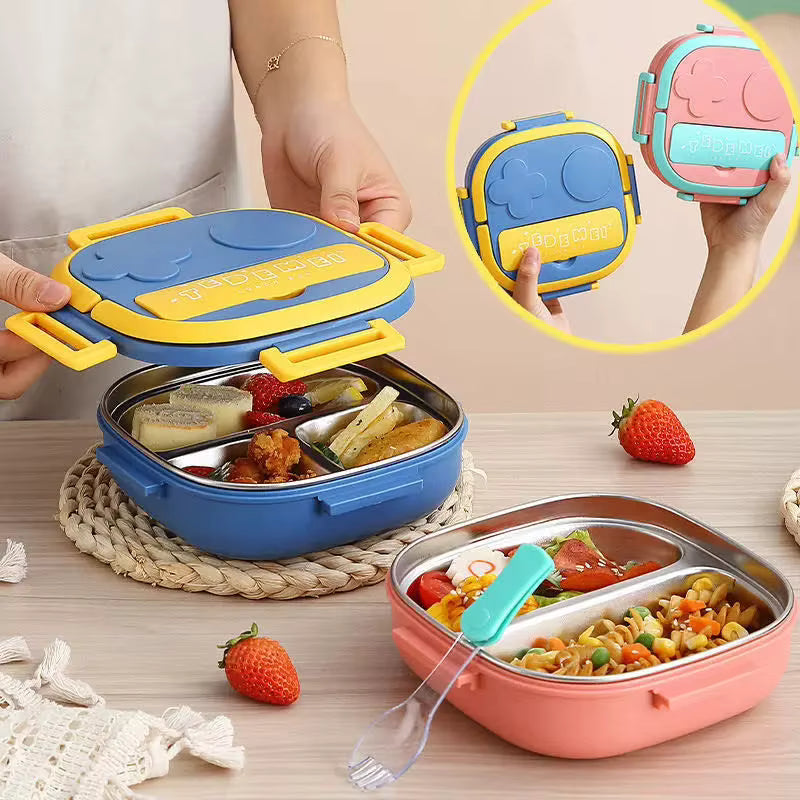 Elektrisch beheizbare, auslaufsichere Lunchbox aus Edelstahl