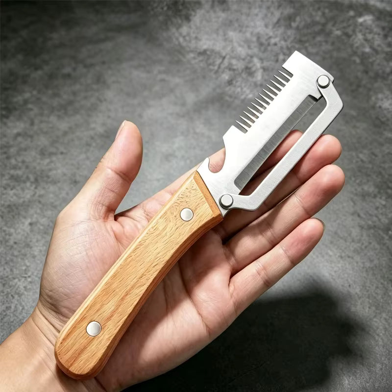 Ergonomischer Wende-Gemüseschäler aus Edelstahl (2er-Pack)