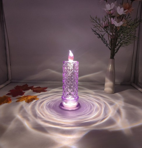 AuraLuxe Kristall LED-Licht — Fesselndes Glühen, Sofortige Stimmung