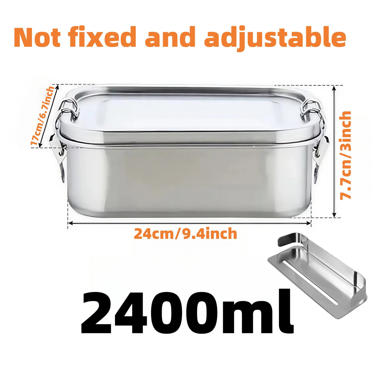 Luftdichte und auslaufsichere Bento-Box aus 304er Edelstahl