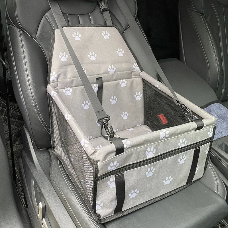 Sicherer faltbarer atmungsaktiver Mesh-Hundetragetasche fürs Auto (mit Sicherheitsgurt)