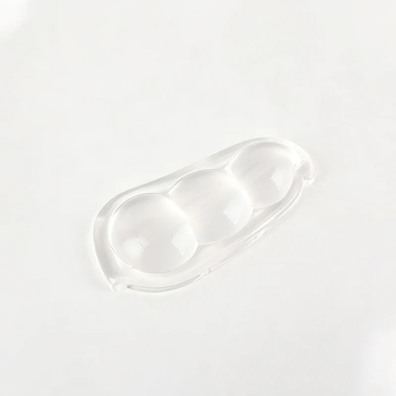 Transparente, gepolsterte Handgelenkauflage aus Silikon für die Maus