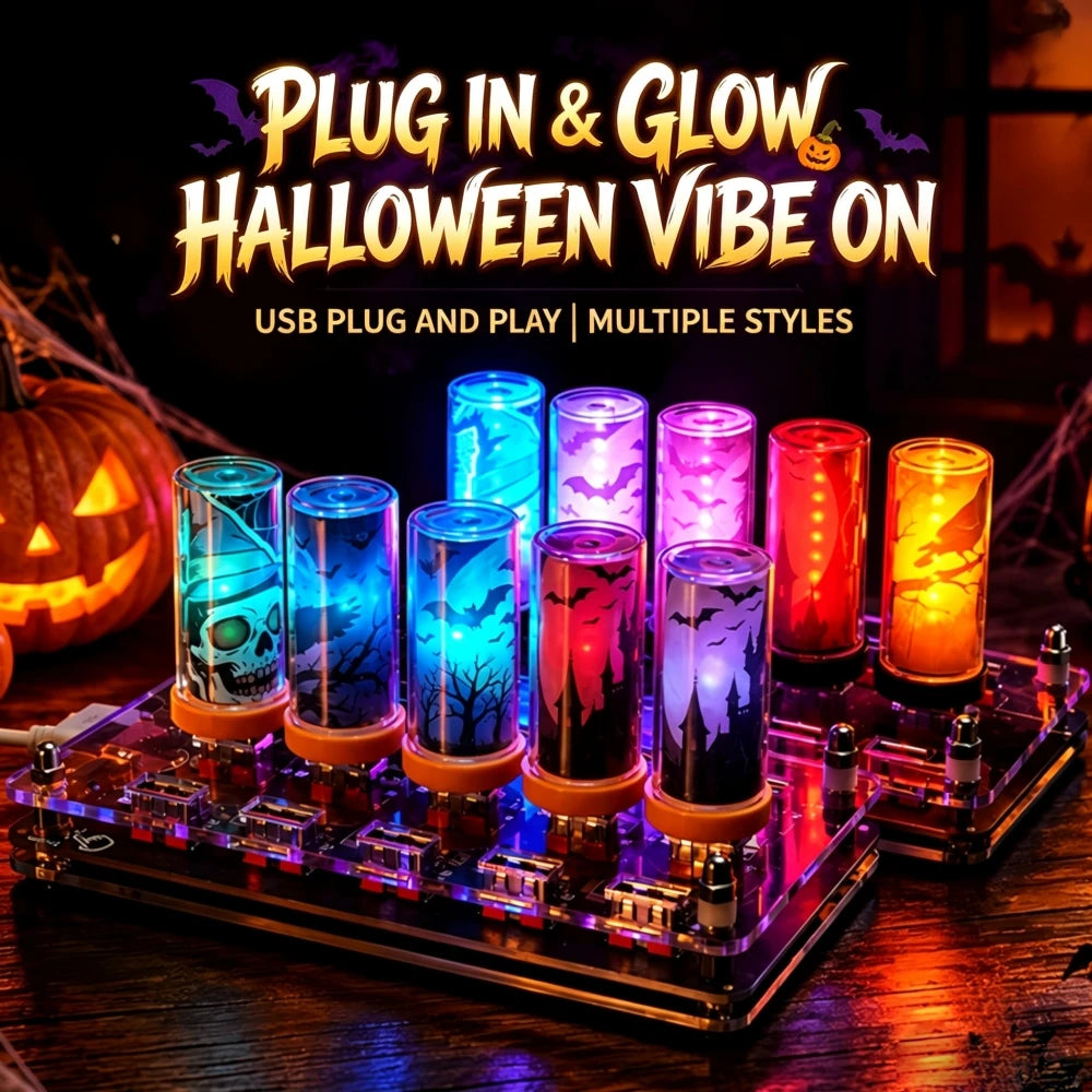 Halloween-natlampe med skiftende farver (USB-A) til USB-tilslutning
