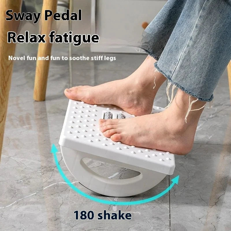 Ergonomische, tragbare Fußstütze mit Massagerollen