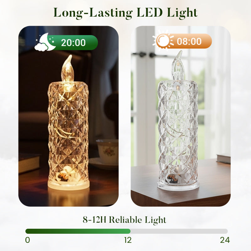 AuraLuxe Kristall LED-Licht — Fesselndes Glühen, Sofortige Stimmung