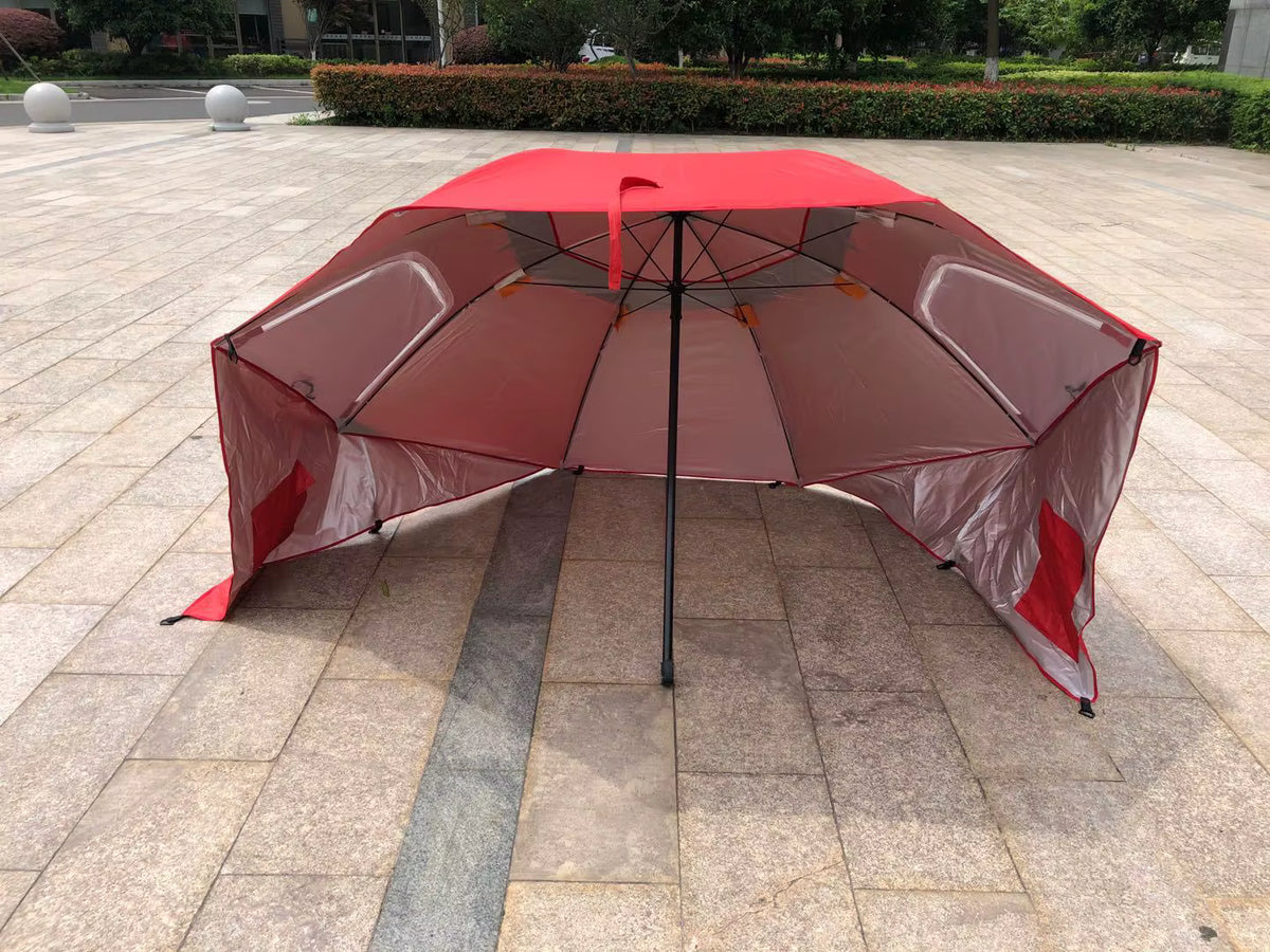 Übergroßes, UV-schützendes und winddichtes Strand- und Campingdach (2,4 m)