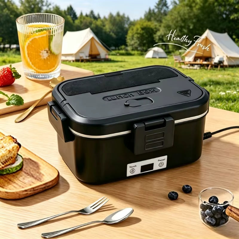 Tragbare selbstheizende Lunchbox aus Edelstahl (inklusive isolierter Tasche)