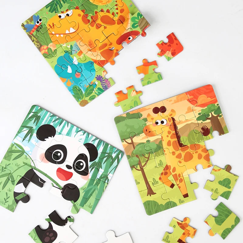 Magnetisches Holzpuzzle-Buch (3-in-1)