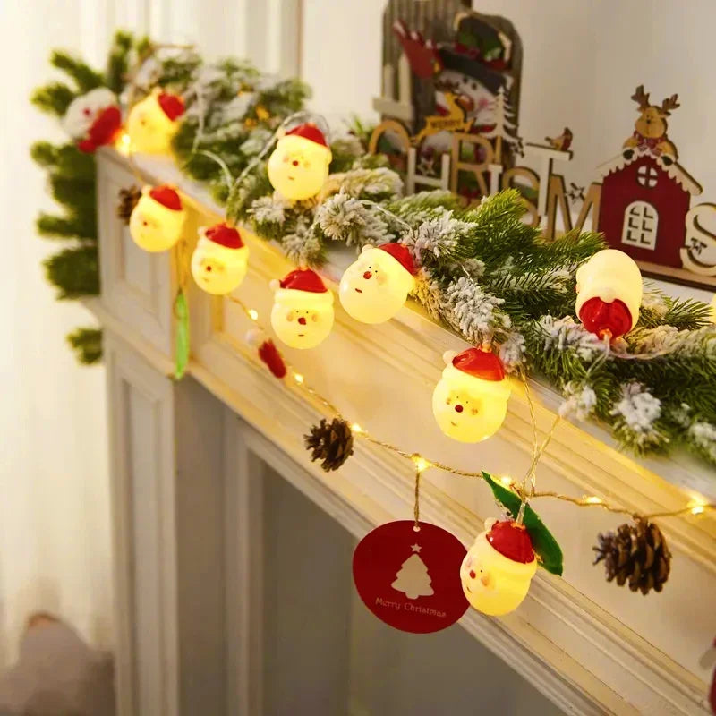 Batteridrevne varme LED-julestrenglys (1,5 m)
