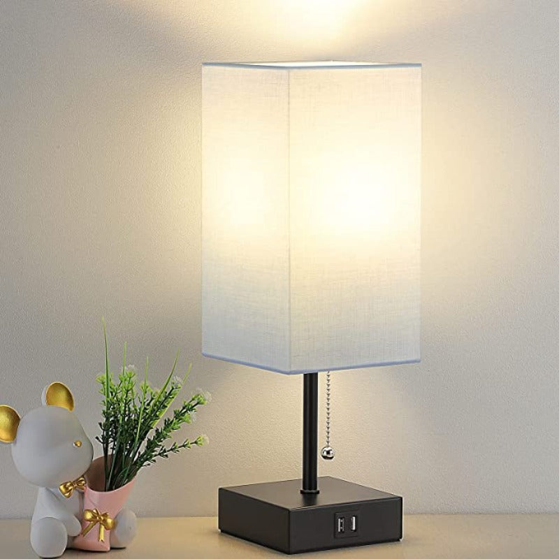 LuminoCharge - Moderne Tischlampe mit USB-Ladeports
