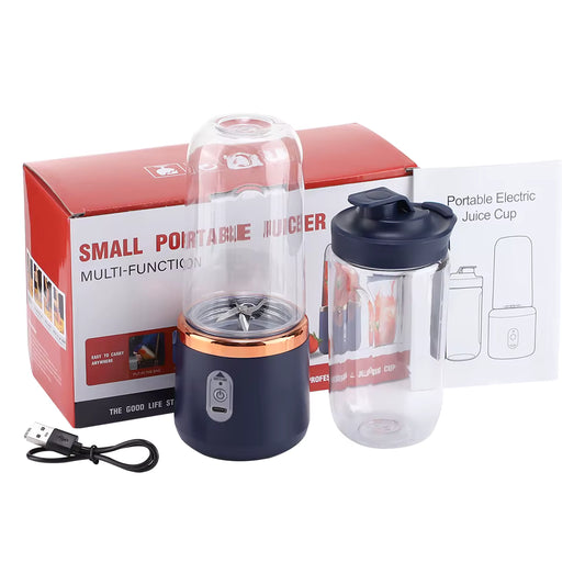 USB-wiederaufladbarer 6-Klingen-Personal-Blender (mit 2 Bechern)