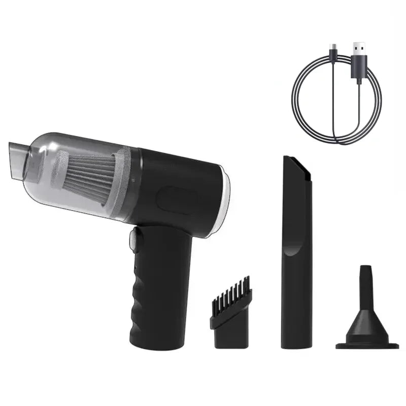 Leistungsstarker kabelloser Handstaubsauger mit 9000 Pa (per USB aufladbar)