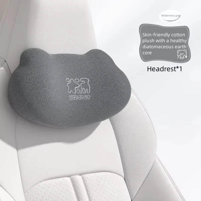 Ergonomisches, atmungsaktives Bezug-Set aus Memory-Schaum für Lenden- und Nackenkissen