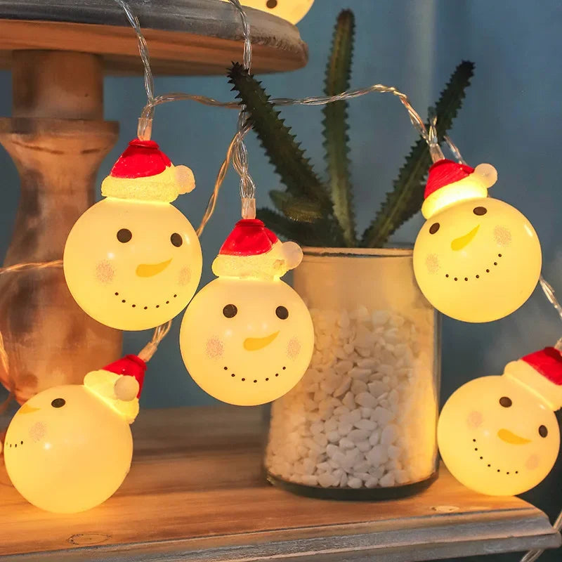 Batteridrevne varme LED-julestrenglys (1,5 m)