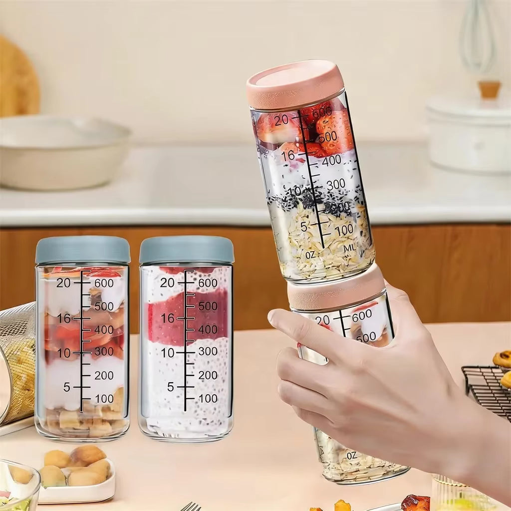 Luftdichtes, auslaufsicheres Vorratsglas aus Borosilikatglas (750ml)