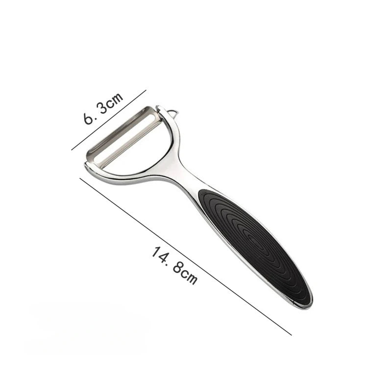 Ergonomischer, drehbarer Gemüseschäler aus Edelstahl