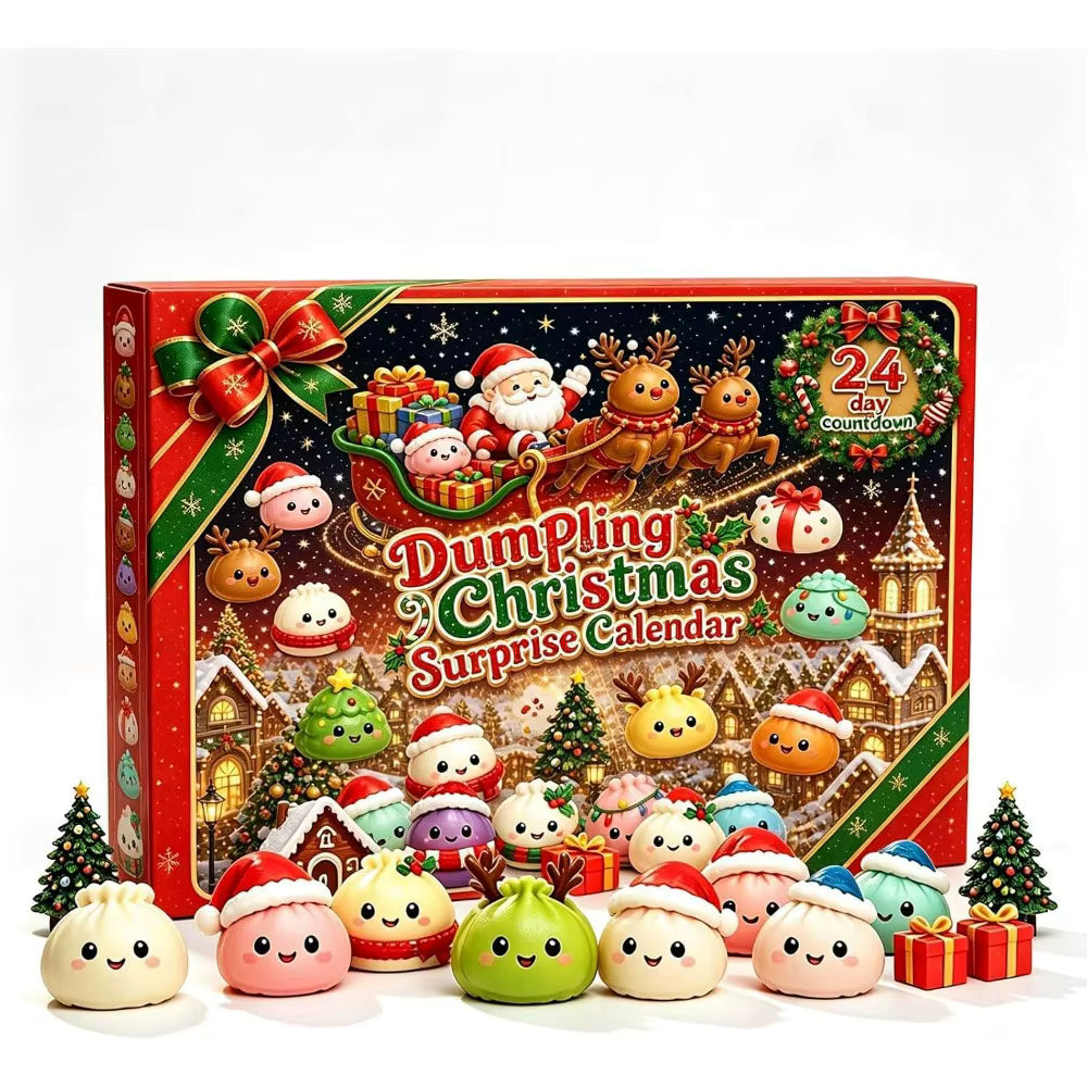 Stressabbau 24-tägiger Dumpling-Squishy-Adventskalender