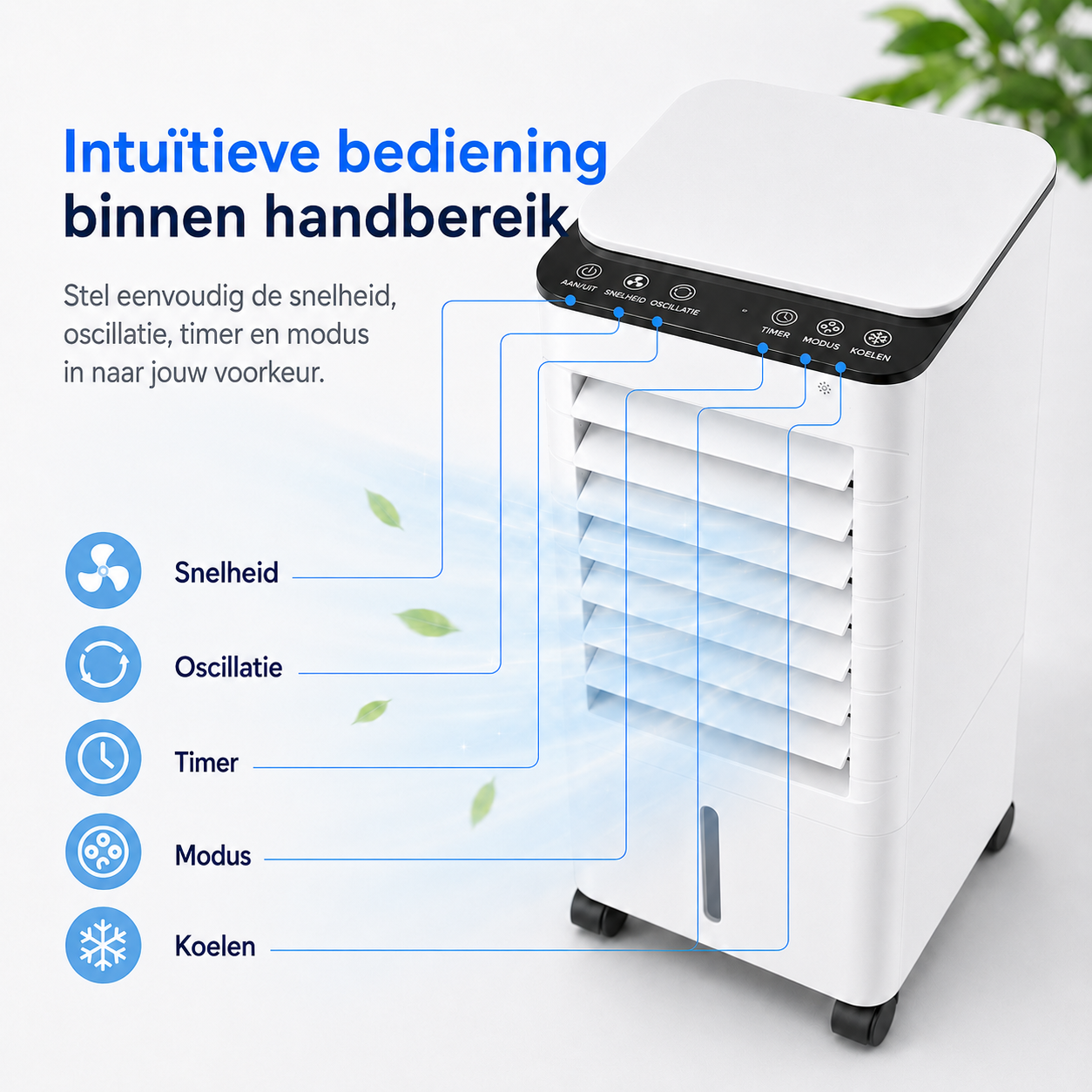ChillBreeze Luftkomfortstation — Øjeblikkelig Køling, Ren Lykke