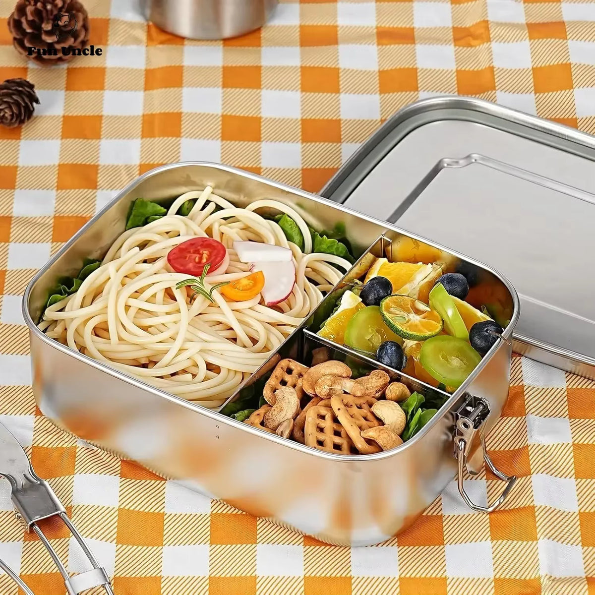 Luftdichte und auslaufsichere Bento-Box aus 304er Edelstahl