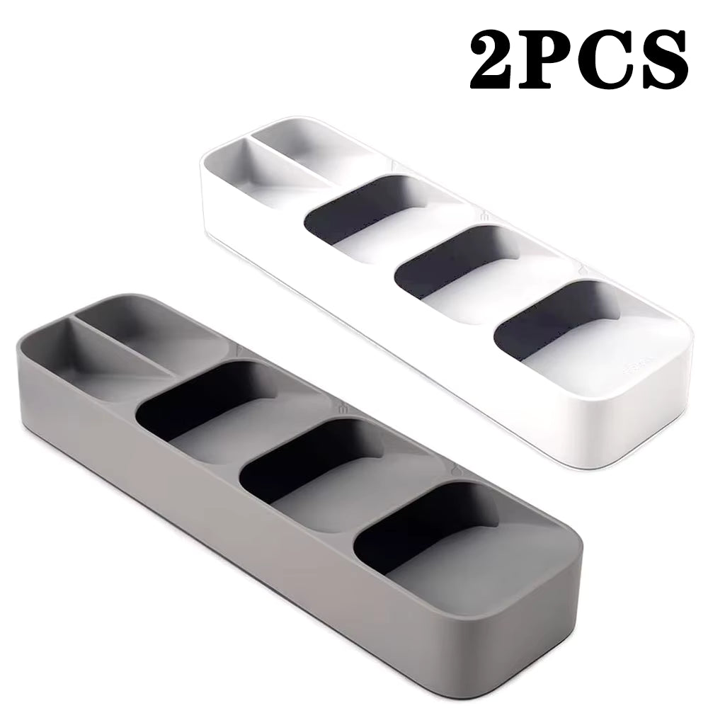 Schräger BPA-freier Besteckkasten-Organizer