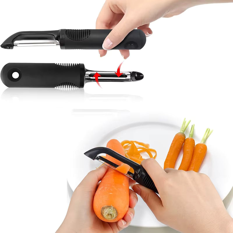 Ergonomischer, rutschfester, drehbarer Gemüseschäler