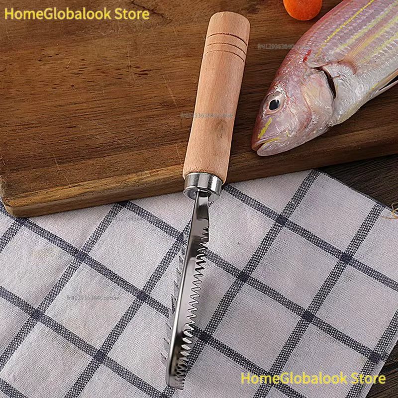 Tragbarer Fischschupper aus Edelstahl (2-teiliges Set)