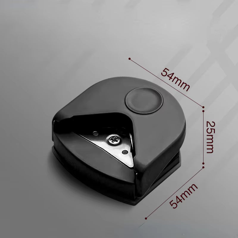 Ergonomischer Eckenstanzer aus Kohlenstoffstahl (integrierter Abfallbehälter)
