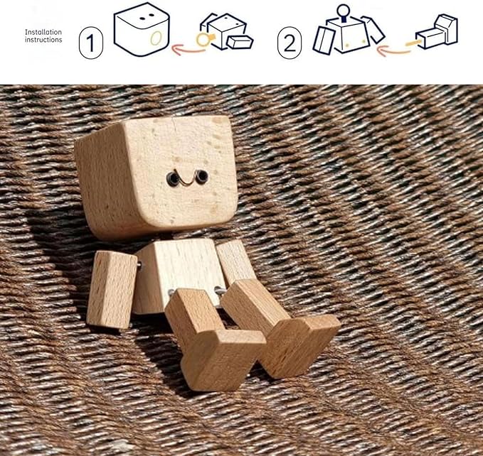 JoyTide Holzfigur mit Kugelgelenk — Schaffe Freude bei jeder Fahrt