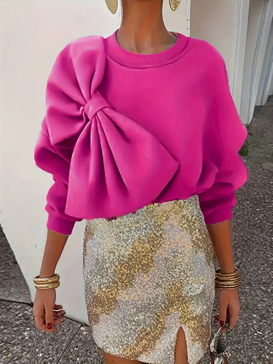 Maia - Sweatshirt mit Rundhalsausschnitt und Blumenmuster