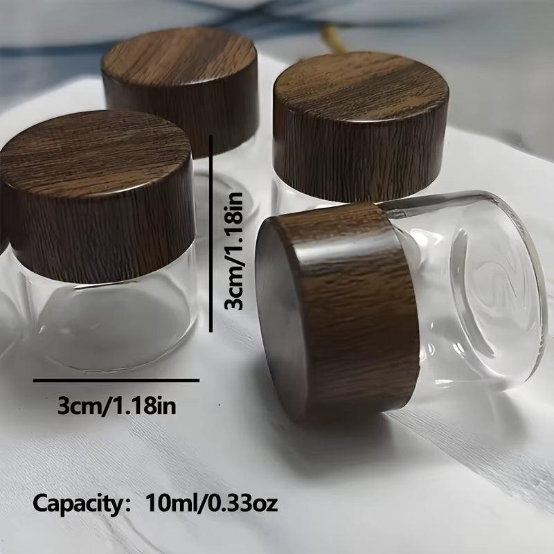 Kompakte wiederverwendbare Glasfläschchen (6er-Set)