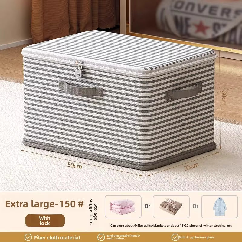 Faltbare Aufbewahrungsbox für den Kleiderschrank mit Schloss (mehrere Größen)