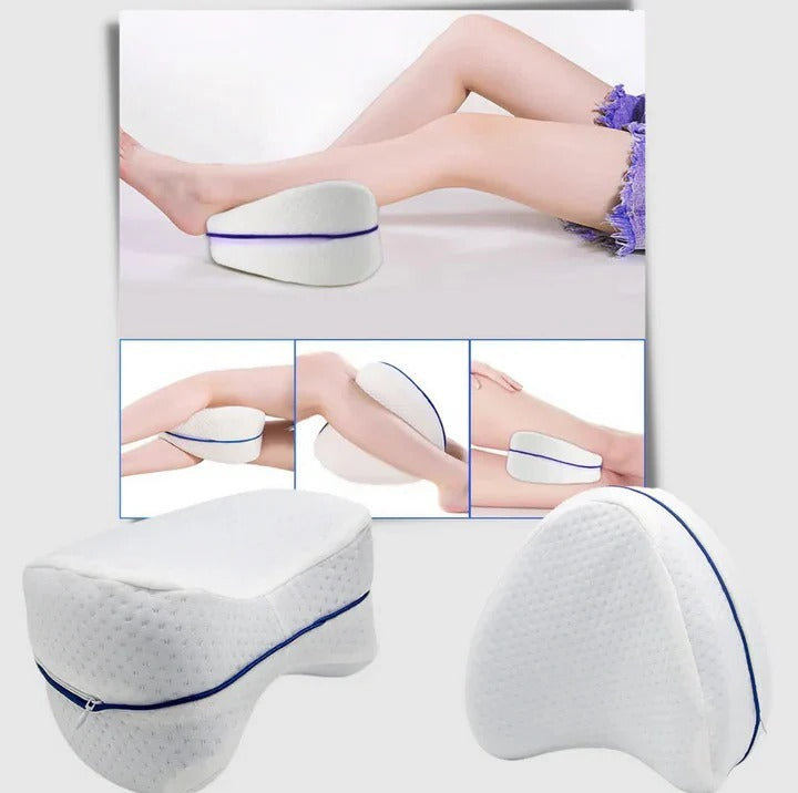 Orthopädisches Kniekissen für Seitenschläfer – Kniekissen – Kissen für die seitliche Schlafposition – Kniekissen für das Bett – Beinkissen – Schoßkissen – Schwangerschaftskissen – Inklusive Kissenbezug