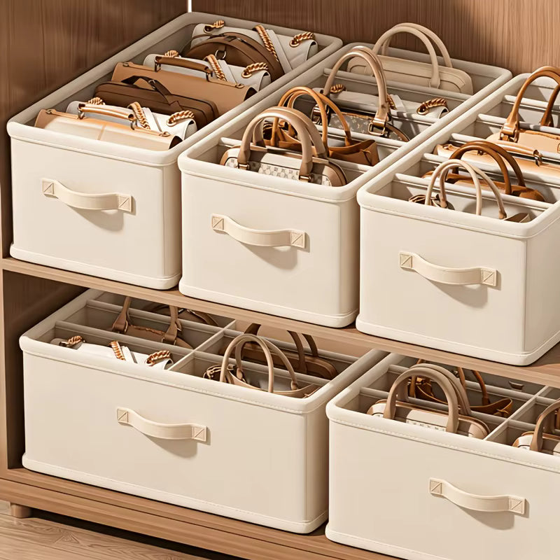 5-Fächer-Organizer und faltbare Aufbewahrungsbox für den Kleiderschrank
